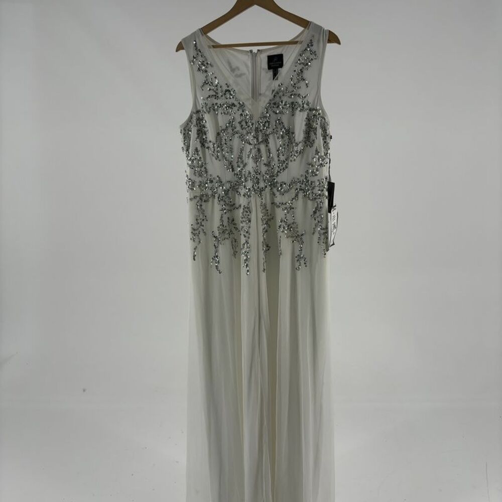 Adrianna Papell Georgette Wide-Leg Jumpsuit
